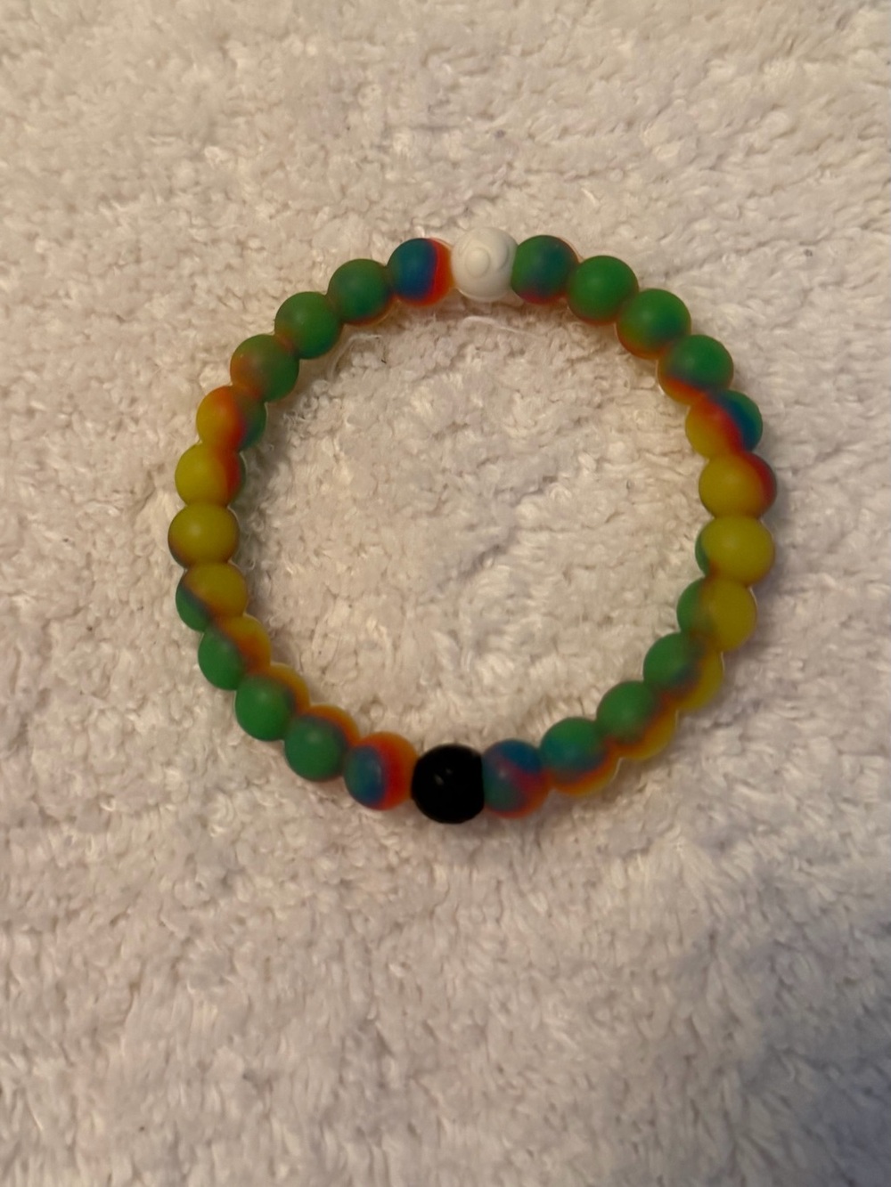 Lokai Multicolor Beaded Stretch Bracelet - Rainbow